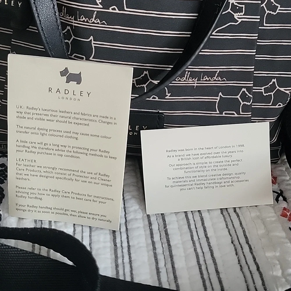 RADLEY LONDON Black DOG oilskin Women's Bag Purse